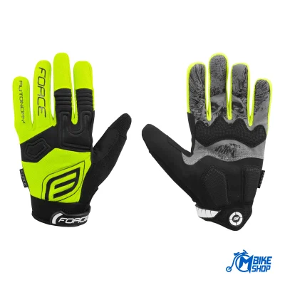 Rukavice FORCE MTB Autonomy Fluo